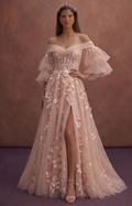 Blush Wedding Dresses with Romantic Charm