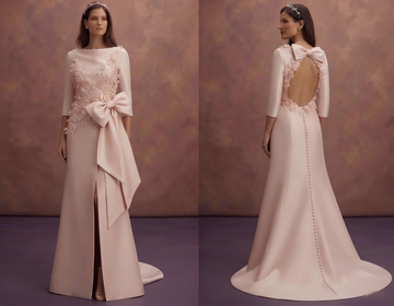 Bow Accent Wedding Dresses with Feminine Elegance
