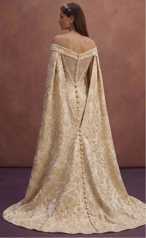 Brocade Wedding Dresses with Royal Elegance