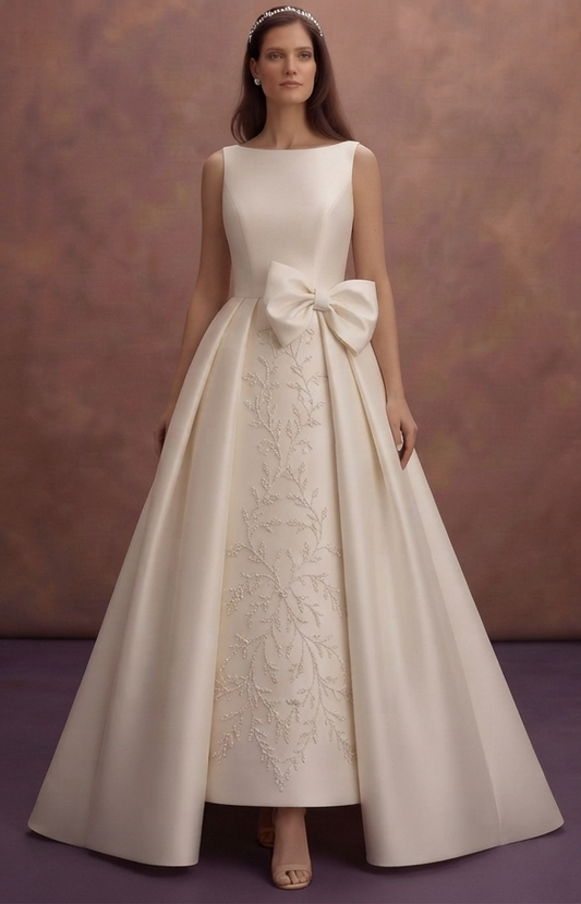 Button-Down Back Wedding Dresses with Classic Finish