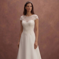 Cap Sleeve Wedding Dresses with Classic Beauty