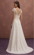 Cap Sleeve Wedding Dresses with Classic Beauty