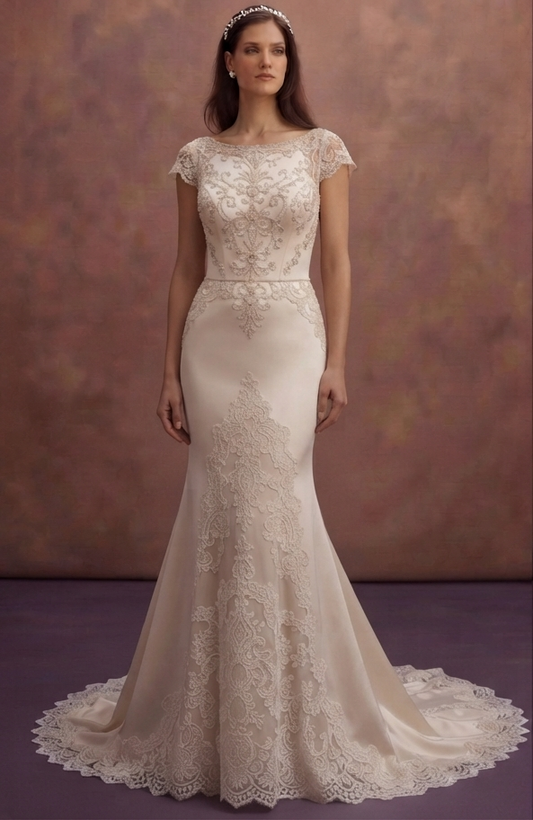 Cap Sleeve Wedding Dresses with Vintage Appeal