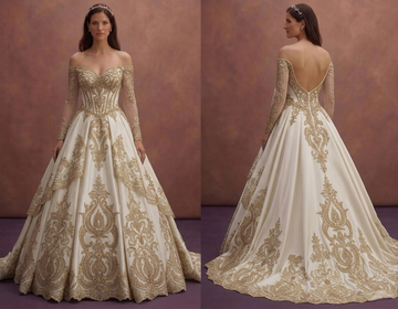 Castle Wedding Dresses with Cathedral Trains