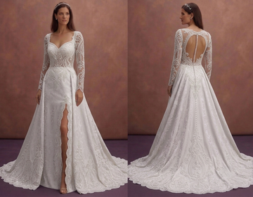 Cathedral Train Wedding Dresses with Grand Elegance