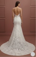 Cathedral Veil Wedding Dress Matching Long Lace Set Bridal