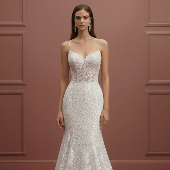 Cathedral Veil Wedding Dress Matching Long Lace Set Bridal