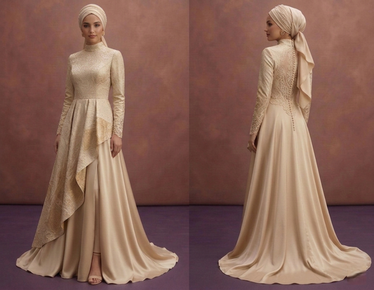 Champagne Muslim Prom Dresses – Subtle Luxury Looks