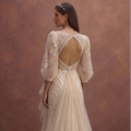 Champagne Wedding Dresses with Soft Luxury