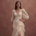 Champagne Wedding Dresses with Soft Luxury