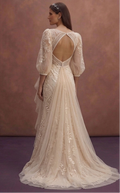 Champagne Wedding Dresses with Soft Luxury