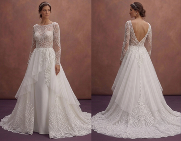Chapel Train Wedding Dresses with Timeless Beauty