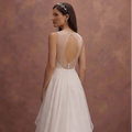 Chapel Wedding Dresses with Soft Chiffon Layers