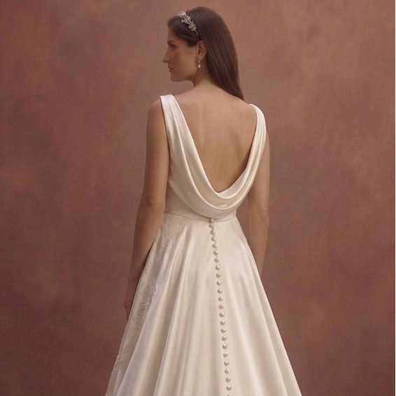 Charmeuse Wedding Dresses with Elegant Shine