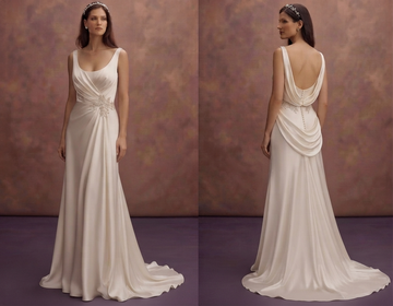 Charmeuse Wedding Dresses with Luxurious Drape