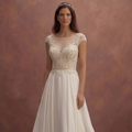 Chiffon A-Line Wedding Dresses with Flowing Beauty