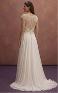 Chiffon A-Line Wedding Dresses with Flowing Beauty