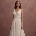 Chiffon Empire Wedding Dresses with Romantic Flow