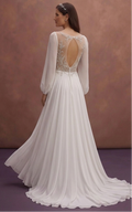Chiffon Wedding Dresses with Flowing Silhouettes
