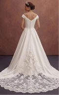 Classic Bridal Gowns with Cathedral Train Elegance