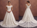 Classic Bridal Gowns with Cathedral Train Elegance