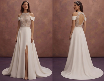 Cold Shoulder Wedding Dresses with Modern Flair