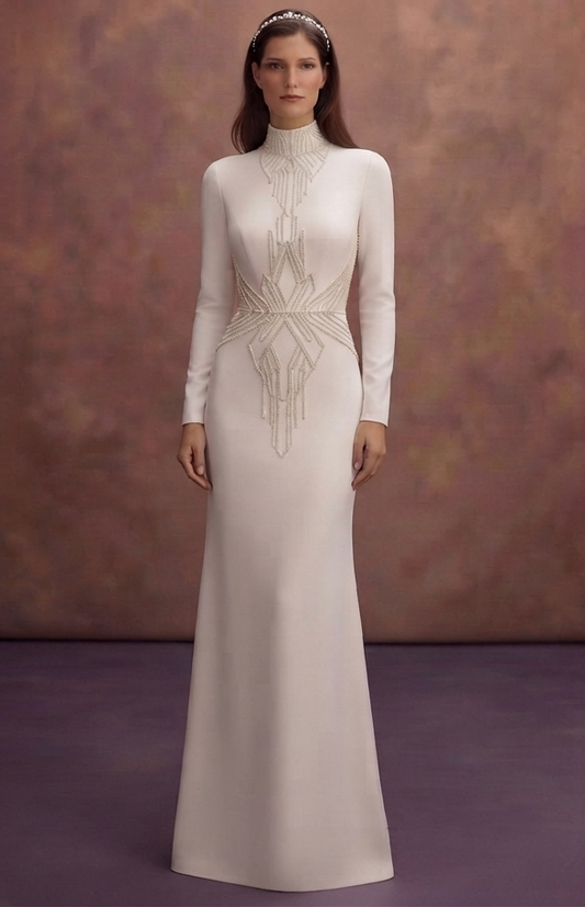 Column Wedding Dresses with Sleek Modern Silhouettes