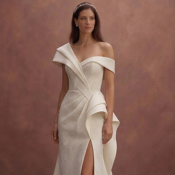 Contemporary Wedding Dresses with Sculpted Silhouettes