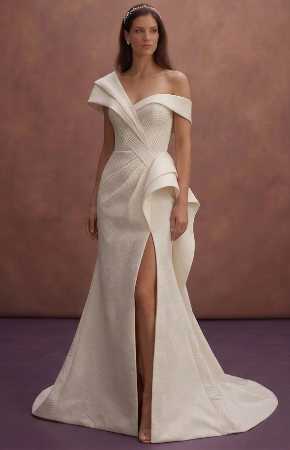Contemporary Wedding Dresses with Sculpted Silhouettes