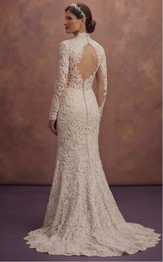 Corded Lace Wedding Dresses with Rich Texture