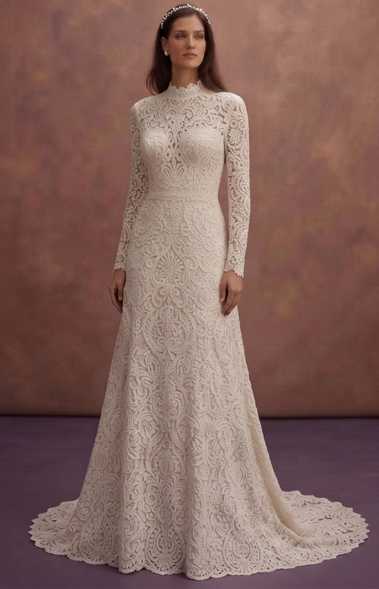 Corded Lace Wedding Dresses with Rich Texture