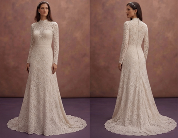 Corded Lace Wedding Dresses with Rich Texture