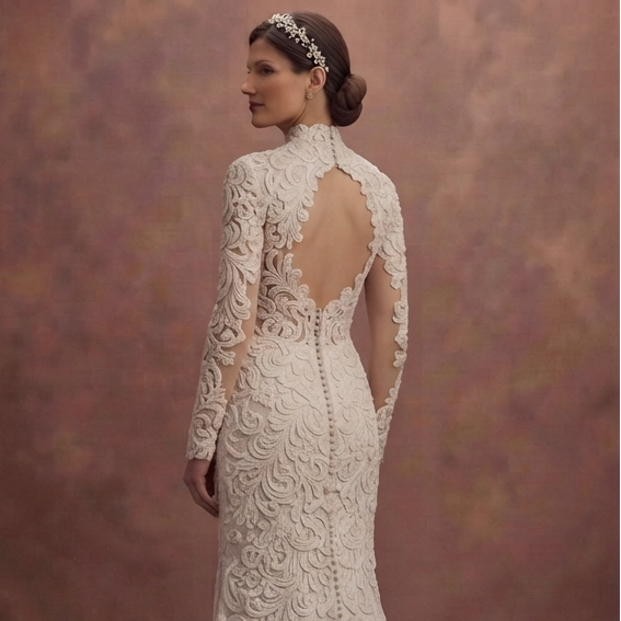 Corded Lace Wedding Dresses with Rich Texture