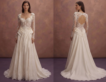 Corset Lace Wedding Dresses with Sculpted Elegance