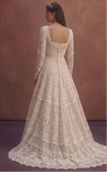 Cotton Lace Wedding Dresses with Vintage Style