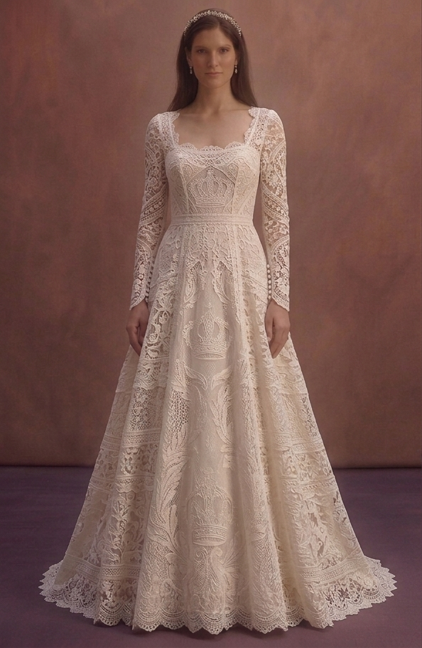 Cotton Lace Wedding Dresses with Vintage Style