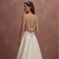 Couture Bridal Gowns with Hand-Sewn Crystal Embellishments