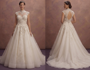 Couture Lace Bridal Gowns with Handmade Embellishments