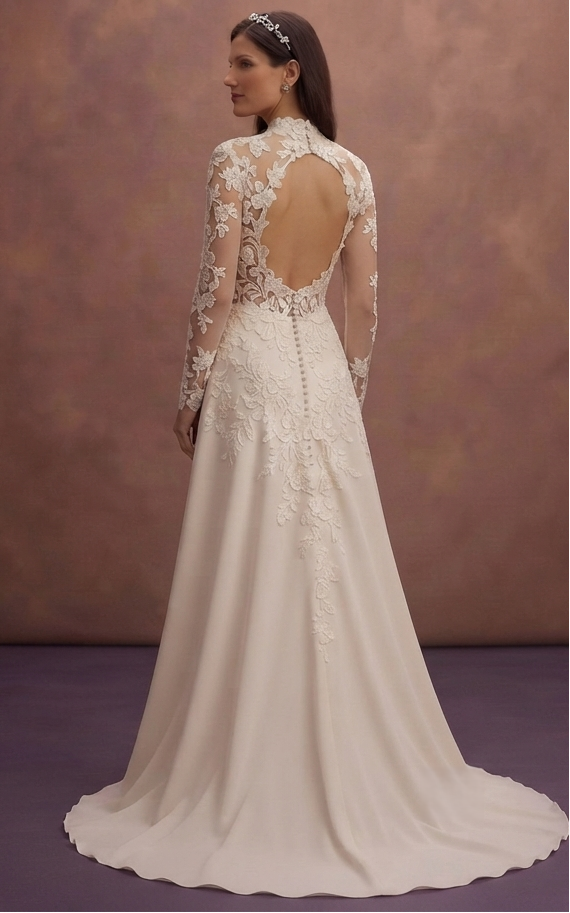 Couture Wedding Dresses with Handcrafted Lace Appliqués