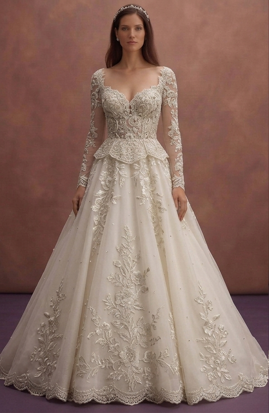 Couture Wedding Dresses with Intricate Hand Embroidery