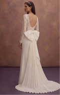 Crepe Fit and Flare Wedding Dresses with Modern Appeal