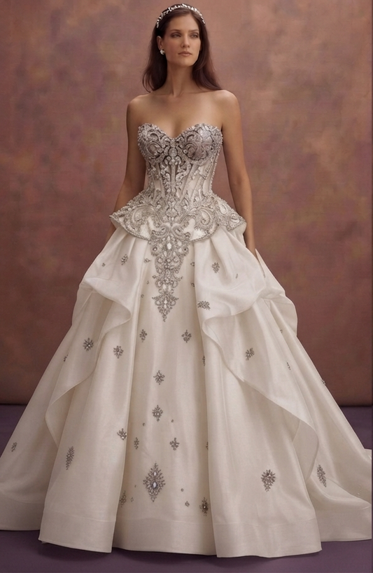 Crystal Corset Wedding Dresses with Couture Appeal