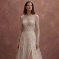 Crystal Embroidered Wedding Dresses with Luxury Sparkle