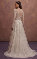 Crystal Embroidered Wedding Dresses with Luxury Sparkle