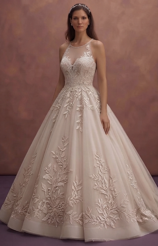 Custom Made Dress Halter neckline