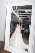 Strapless A-Line Wedding Dress with Sweetheart Neckline & Natural Waistline