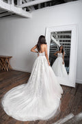 Strapless A-Line Wedding Dress with Sweetheart Neckline & Natural Waistline