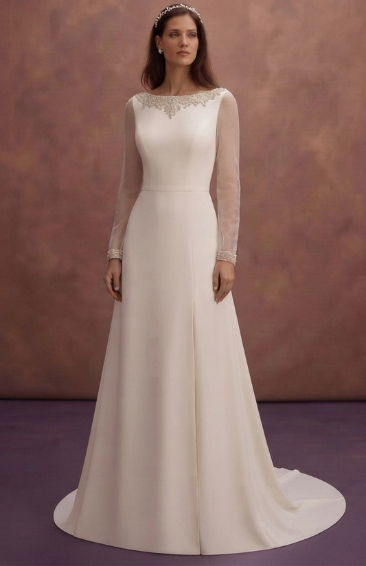 Deep V Back Wedding Dresses with Timeless Appeal