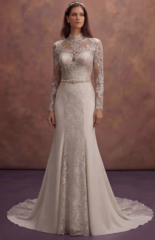 Designer Bridal Gowns with Premium Lace Fabrics