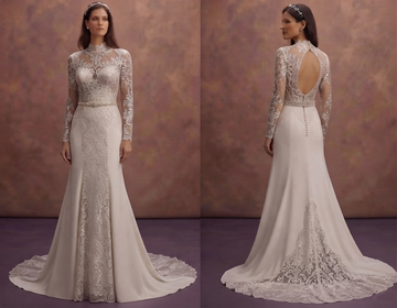 Designer Bridal Gowns with Premium Lace Fabrics